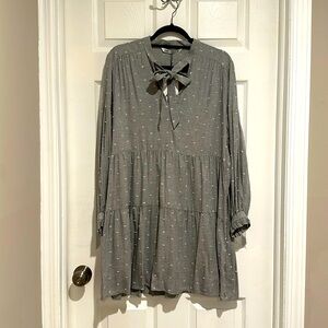 Long sleeve ruffle dress